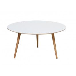 H45 O90 Cm Fint Og Moderne Sofabord Med Bordplade Med Hvid Laminat