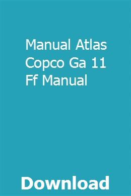 Ga 11 atlas copco pdf
