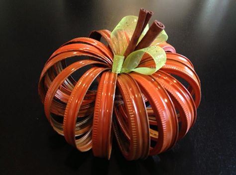 Mason Jar Lid Pumpkin Diy Craft Tutorial Mason Jar Lid Pumpkin Diy Craft Tutorial