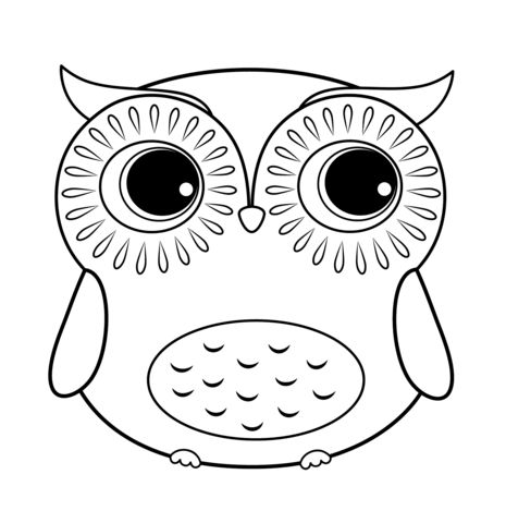 Cartoon Owl Coloring Page Free Printable Coloring Pages Paginas Para Colorir Desenhos Para Colorir Coruja Para Colorir [ 480 x 465 Pixel ]