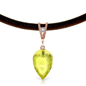 Meira T 14K 9.01 Ct Diamond /& Gemstone Necklace Women/'s Tw