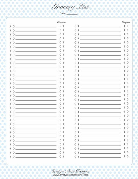 grocery list template created a generic list as a free printable - grocery list form grocery list template created a generic list as a free printable - grocery list form
