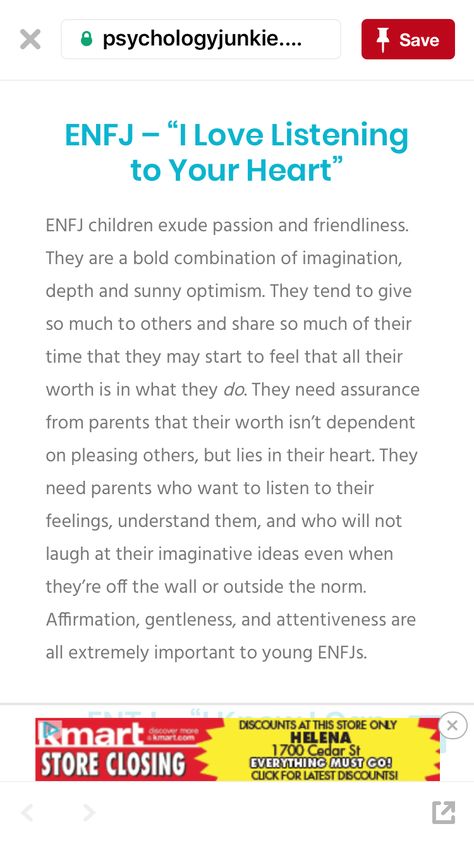 ENFJ mies dating