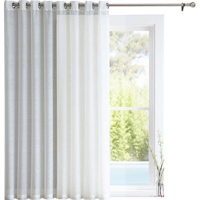 Zipcode Design Lenwood Patio Door Solid Sheer Grommet Single - Lenwood Patio Door Solid Sheer Grommet Single Curtain Panel Zipcode Design Lenwood Patio Door Solid Sheer Grommet Single - Lenwood Patio Door Solid Sheer Grommet Single Curtain Panel