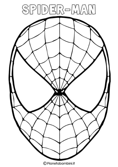 Maschere Di Supereroi Da Colorare Per Bambini Maschere