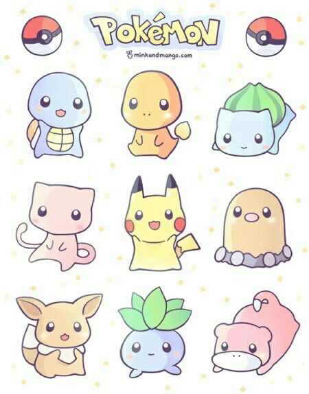 pokemon kawaii - Desenho de mioje - Gartic