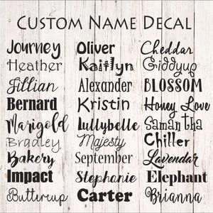 Gothic Font Name Decal Personalized Monogram Car Decal Laptop Decal Vinyl Lettering Yeti Cup Decal Yeti Cup Decal Custom Vinyl Lettering Name Stickers Vinyl Lettering