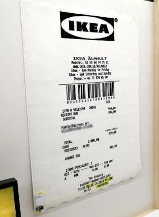 IKEA×Virgil Ablohコラボ☆MARKERAD レシート風ラグマット (IKEA/ラグ ...