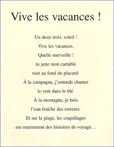 Vive Les Vacances Anglais Ce1 Apprendre A Ecrire Maternelle