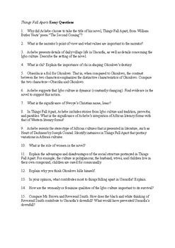 pin on things fall apart chinua achebe worksheets essay things fall apart