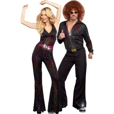 matching couple disco costumes