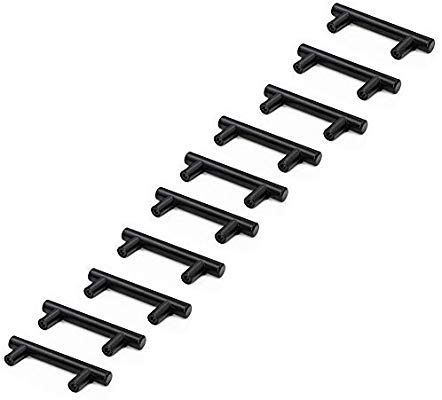 64mm 76mm 96mm 128mm 160mm 192mm 224mm 256mm K/üchen Schrankt/ürgriffe Schwarz Probrico Edelstahl Schubladengriffe M/öbelgriffe Kleiderschrank Zieht Griffe Stangengriffe