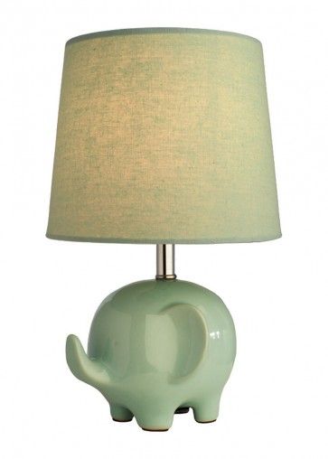 Elephant Lamp Mint Green Ellie Table Children S Bedroom Lampen Nachtkastjes Groen Elephant Lamp Mint Green Ellie, Mint Green Table Lamp