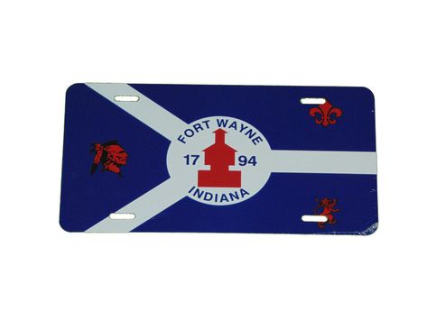 Croatia Croatian National Flag License Plate 6 X 12 Inches Alluminum New