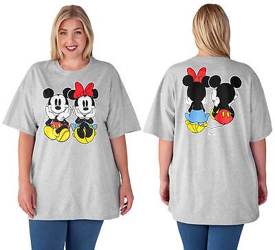 Women's Plus Size Mickey and Minnie Mouse Tee Women's Plus Size Mickey and Minnie Mouse Tee