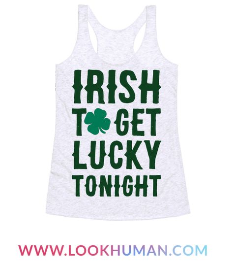 Ireland Country Flag Pride Clover Luck of the Irish Shamrock Boy Beater Tank Top