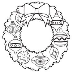 ornament wreath coloring page free christmas recipes coloring pages for kids santa letters - Free Xmas Coloring Pages ornament wreath coloring page free christmas recipes coloring pages for kids santa letters - Free Xmas Coloring Pages