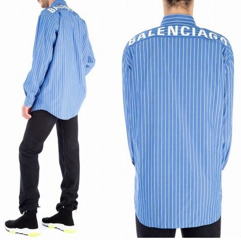 19aw 完売確実 Balenciaga バレンシアガ ロゴ入り ストライプ オーバーサイズ シャツ ファッション ファッションアイデア オーバーサイズ 19aw 完売確実 Balenciaga バレンシアガ ロゴ入り ストライプ オーバーサイズ シャツ ファッション ファッションアイデア オーバーサイズ