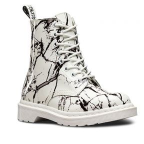white patent leather doc martens