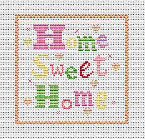 nature hoop embroidery Instant download PDF Maine state Home sweet home Modern Cross Stitch Pattern quote counted cross stitch chart