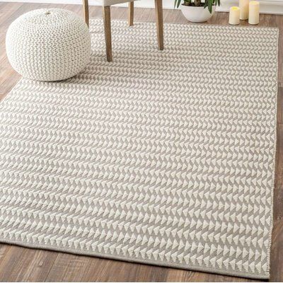 Mercury Row Mathews Geometric Hand Tufted Ivory Indoor Outdoor Area Rug Contemporary Rugs Home Decor Area Rugs