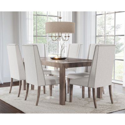 Kentwood 7 Piece Dining Set Sam S Club Abbyson Living Black Room Furniture Kentwood 7 Piece Dining Set Sam S, Sam S Furniture Dining Table Set