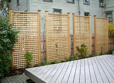 10 But Creative Ideas For Your Garden 2 Lattice Fence Here Are Tall Rectangular Cedar Lattice Privacy Panels