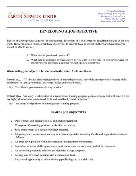 Examples Of Resume Objectives For Marketing Examples Of Resume - resume objective finance Examples Of Resume Objectives For Marketing Examples Of Resume - resume objective finance