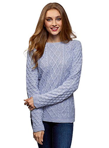 oodji Collection Donna Maglione Largo con Lurex