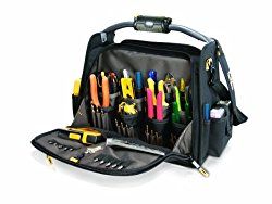 Custom Leathercraft CLC 1570 Large Open Top 20 Pocket Tool Box Bag Carrier New