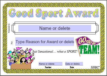 free printable certificates and awards