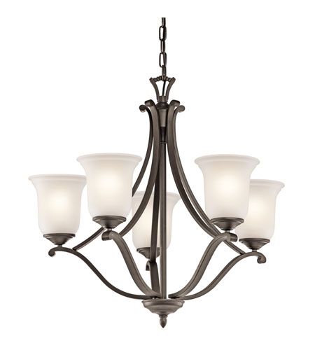 Kichler Lighting Wellington Square 5 Light Chandelier In Olde