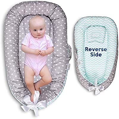 Mamibaby Premium Baby Lounger with Breathable Reusable /& Double-Sided Lounger Mattress