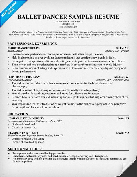 Free Graphics Production Artist Resume Example (resumecompanion - dancer resume example Free Graphics Production Artist Resume Example (resumecompanion - dancer resume example