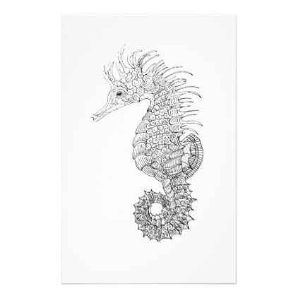 Seahorses Cartoon Postcard Zazzle Com Seahorse Cartoon Horse Cartoon Seahorse Art