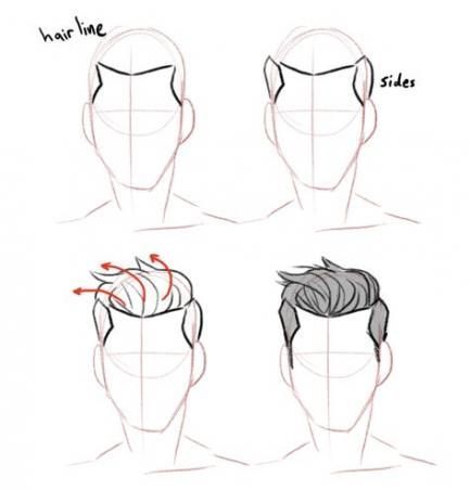 Image Result For Sketch Round Face Short Hair Men Hairstyle Cartoon Hair How To Draw Hair Drawing Male Hair