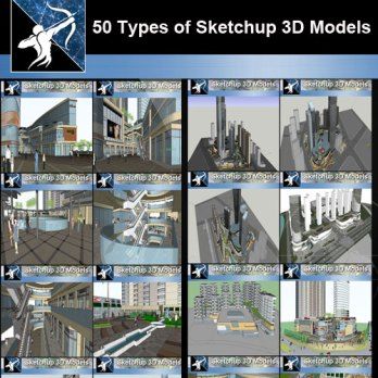 Best 50 Types Of City Design Commercial Building Sketchup 3d