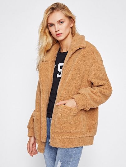 shein teddy jacket