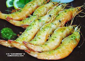 Langostinos Con Setas A La Crema A Cocinear Recetas Valkicocina Com En 2020 Langostinos Al Horno Aceite De Ajo Langostinos