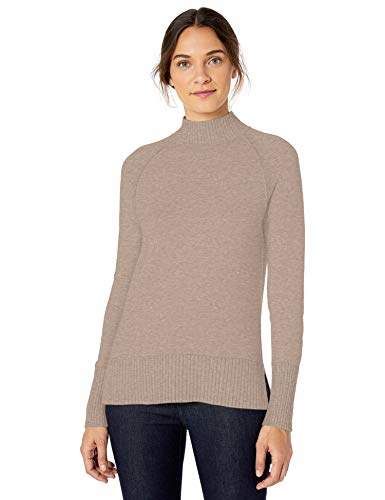 Lark /& Ro Womens Long Sleeve Mockneck Rib Knit Dress Brand