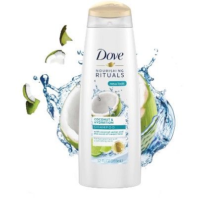 Dove Nourishing Rituals Coconut Hydration Shampoo 12 Fl Oz Paraben Free Products Dove Shampoo Shampoo