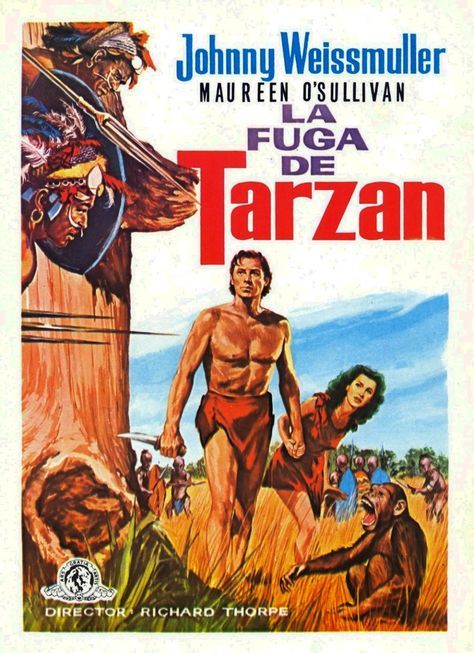 Mi Enciclopedia De Cine 1936 La Fuga De Tarzán Tarzan Escapes Carteles Y Lobby Card Tarzan Pelicula Tarzán Carteleras De Cine