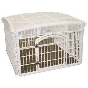 puppy pen with roof