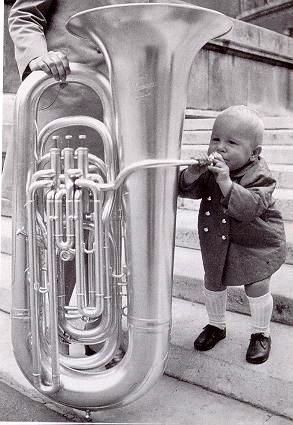 Image result for tooting on a tuba