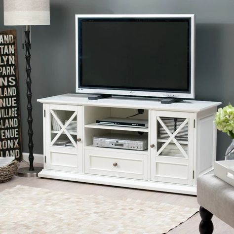 Belham Living Hampton Tv Stand White Hayneedle White Tv Stands Bedroom Tv Stand Modern Tv Stand White
