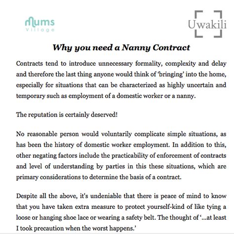 How to Introduce a New Nanny to Your Kids Nanny contract and - nanny contracts How to Introduce a New Nanny to Your Kids Nanny contract and - nanny contracts