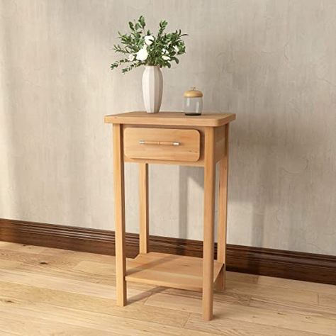 Clean-Lined Modern Style COZAYH Full-Assembled Large Drawer Nightstand Side Table