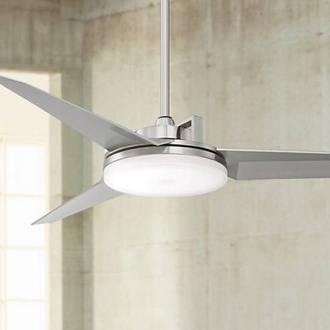 52 Cyber Brushed Nickel Ceiling Fan 13a36 Lamps Plus With Light In Kitchen 52 Cyber Brushed Nickel Ceiling Fan, Lamps Plus Ceiling Fans With Lights And Remote
