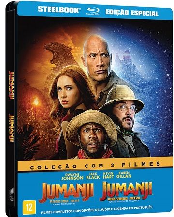 Jumanji Proxima Fase E Jumanji Bem Vindo A Selva Em 2020 Kevin Hart Dwayne Johnson Karen Gillan