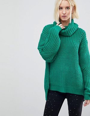 River Island Chunky Cable Knit Neck Jumper | Jumpers for River Island Chunky Cable Knit Neck Jumper | Jumpers for
